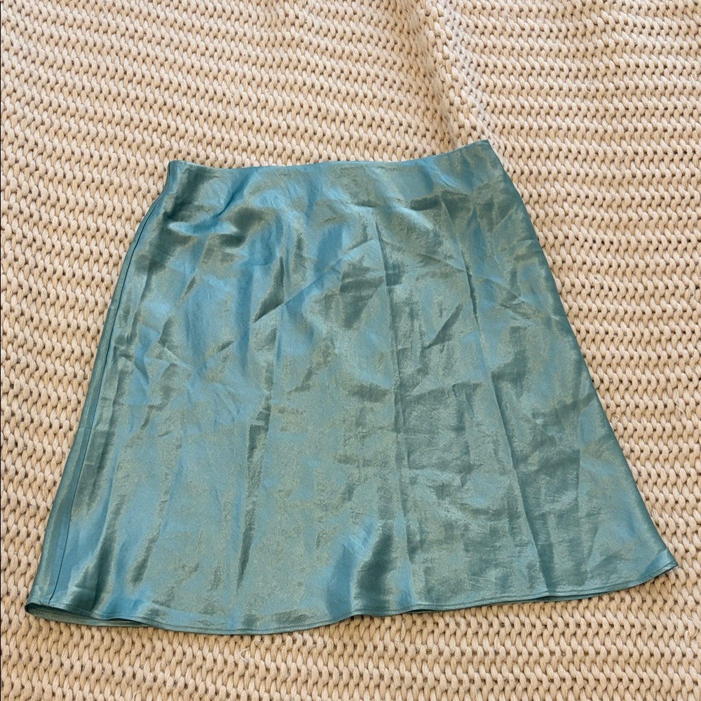 Teal Mini Skirt